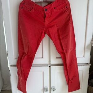 Mother Looker Crop Twill Pants Size 27
